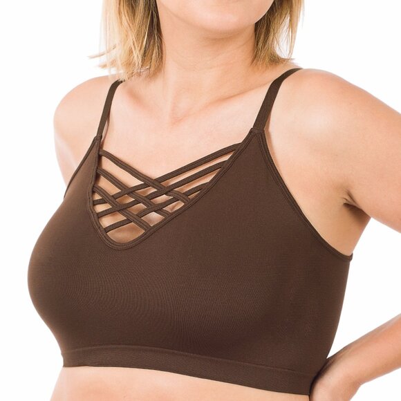 Zenana - Seamless Crop Top Bralette main image 0